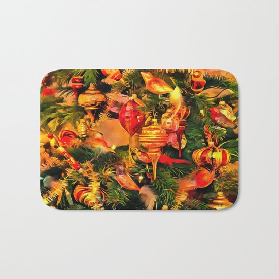 Christmas tree Bath Mat