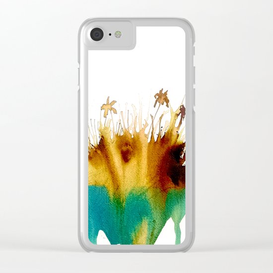Coffee Island Clear iPhone Case