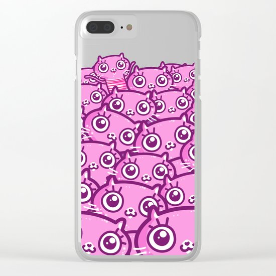 Crazy Cat Lady Dreams Clear iPhone Case
