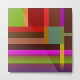 Multicolored geometric bands Metal Print | Painting, Tracks, Abstratct, Surrealism, Painter, Joyful, Bands, Multicolored, Modern, Graphicdesign 