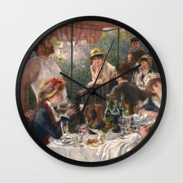 Auguste Renoir - Luncheon of the Boating Party (Le déjeuner des canotiers) Wall Clock