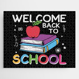 Welcome Back To School Books Apple Jigsaw Puzzle