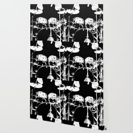 Drums Wallpaper For Any Decor Style Society6 Drums Wallpaper For Any Decor Style Society6