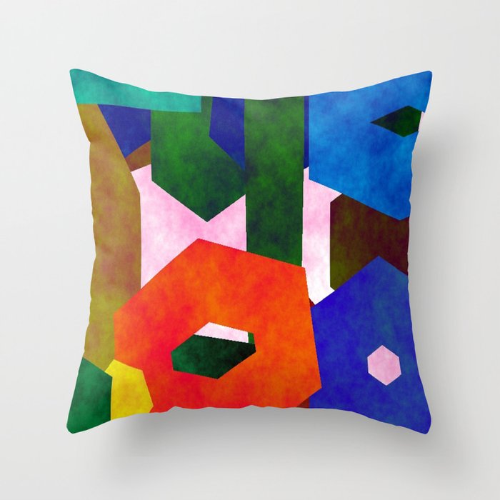 Artistic throw deals pillows