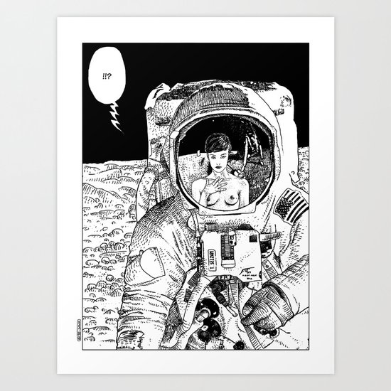 asc 333 - La rencontre rapprochée ( The close encounter) Art Print
