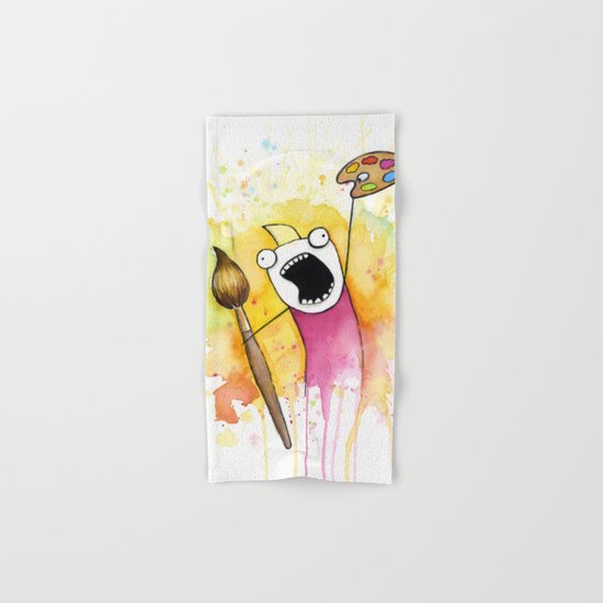 Meme Painting Hand & Bath Towel