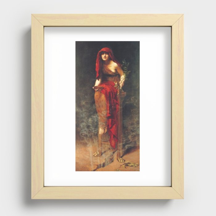 John Collier Priestess of Delphi Recessed Framed Print