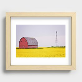 Calgary Barn Landscape Recessed Framed Print