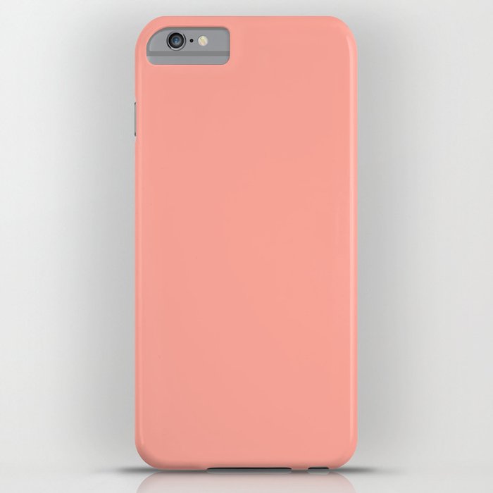 Simply Salmon Pink iPhone Case by Simple Luxe by Nature Magick