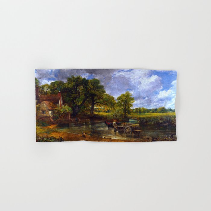 John Constable (British, 1776-1837) - The Hay Wain - 1821 - Romanticism (English School) - Landscape painting (Rural scene) - Oil on canvas - Digitally Enhanced Version - Hand & Bath Towel
