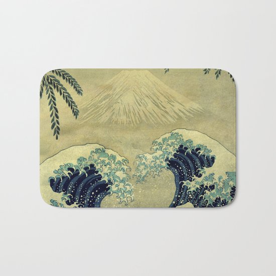 The Great Blue Embrace at Yama Bath Mat