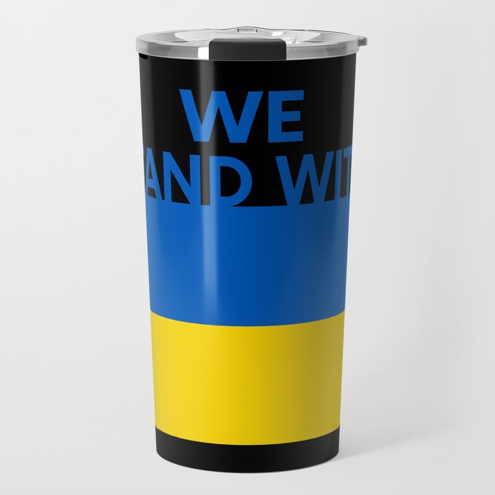 We Stand With Ukraine Travel Mug