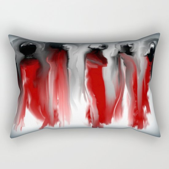 Red Dresses Rectangular Pillow