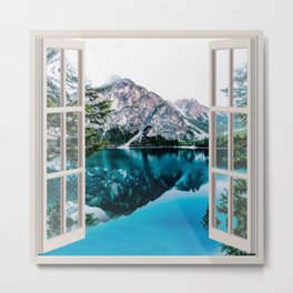 Lake Scenic Landscape | OPEN WINDOW ART Metal Print