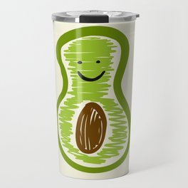 Smiling Avocado Food Travel Mug