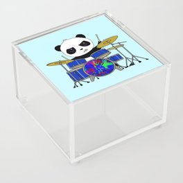 A Drumming Panda Acrylic Box