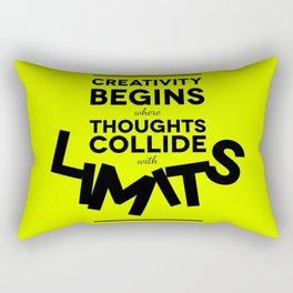 Creativity begins Rectangular Pillow