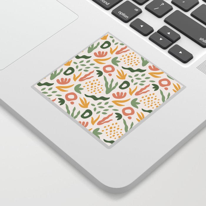 Colorful Cutouts Abstract  Sticker