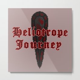 Heliotrope Journey Game Logo Metal Print | Bloodstained, Vampire, Magic, Goodluck, Graphicdesign, Bloodstone, Promotional, Retro, Franchise, Dracula 