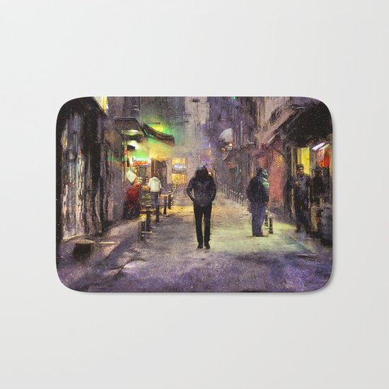 City Snow Walk Bath Mat