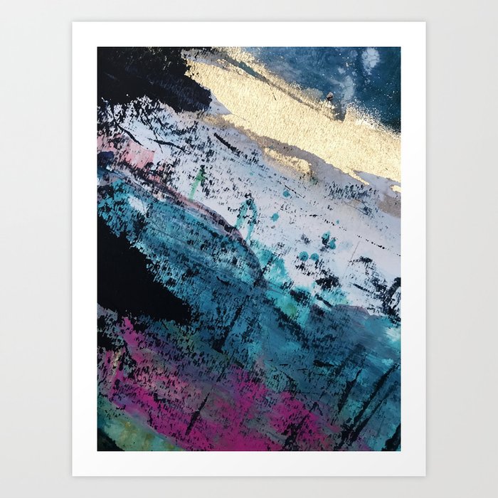 Twilight 2 A Beautiful Abstract Watercolor Mixed Media Piece