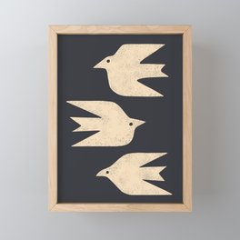 Doves In Flight Framed Mini Art Print
