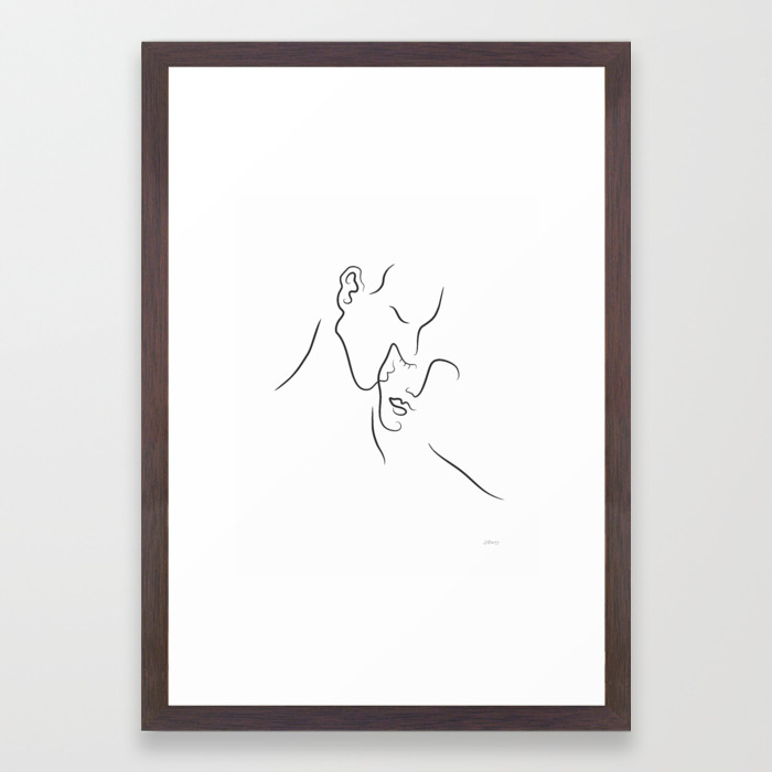 Romantic Drawing Of A Kiss On The Cheek Cute Couple Sketch Framed Art Print By Siretmr Society6 ✓ free for commercial use ✓ high quality images. romantic drawing of a kiss on the cheek cute couple sketch framed art print by siretmr