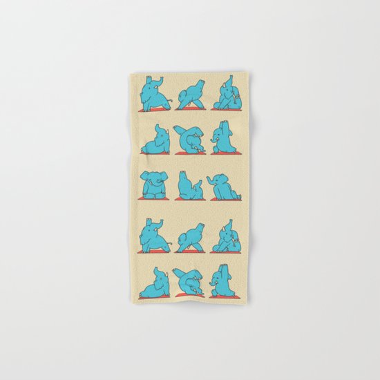 Elephant Yoga Hand & Bath Towel