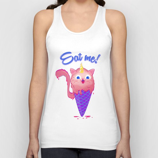 Ice cream cat unicorn Unisex Tank Top