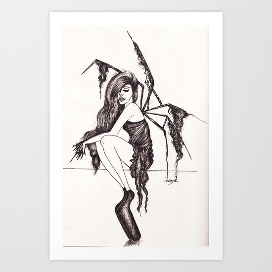 Noritaka Tatehana and umbrella application Art Print
