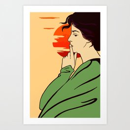 Thinking of you Art Print