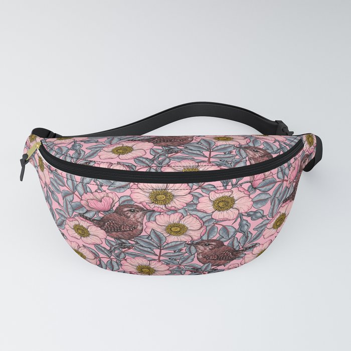 Wrens in the roses   Fanny Pack