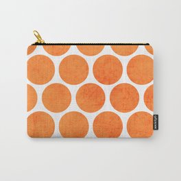 orange polka dots Carry-All Pouch