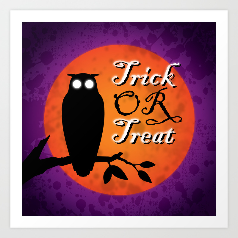Halloween Owl Art Print By Milalala Society6