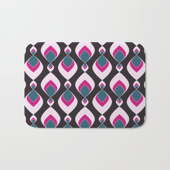Multi-colored pattern . Bath Mat