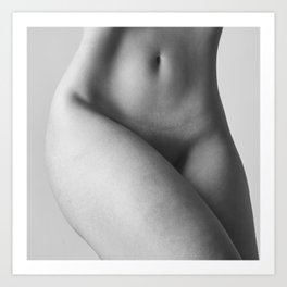 Bodyscape photography with nude woman #H0206 Art Print