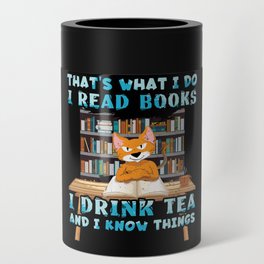 Read Books Drink Tea Book Reading Bookworm Can Cooler
