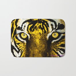 Purple/Gold Tiger Bath Mat
