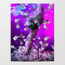 Dancing Pole Sloth Dance Poster