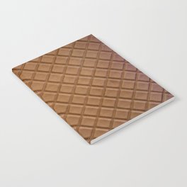 Chocolate brown leather lattice pattern - By Brian Vegas Notebook