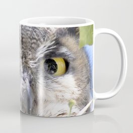 Watercolor Bird, Great Horned Owl 32, Estes Park, Colorado Coffee Mug