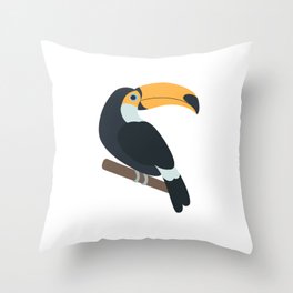 Toucan Bird Throw Pillow