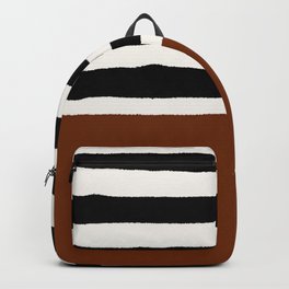 Burnt black lines abstract Backpack