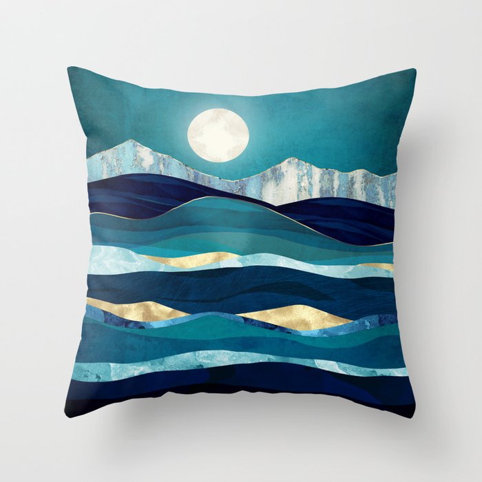 Winter Sea Throw Pillow