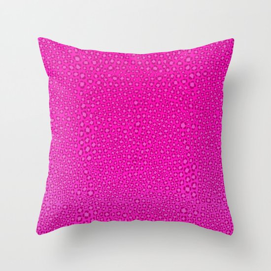 pink leopard pillow