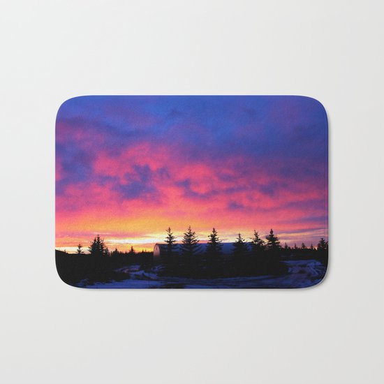 Cotton Candy Sunrise Bath Mat