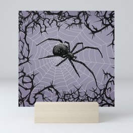 Briar Web - Gray Mini Art Print