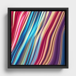 Flowing Colors 2 Framed Canvas