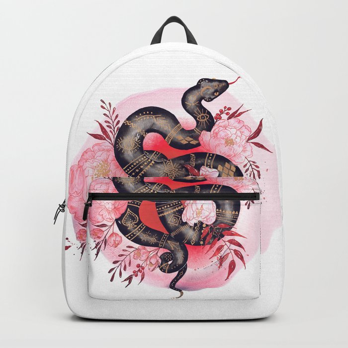 Black Snake Backpack by Camis Gray Society6