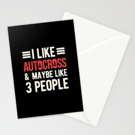Funny Autocross Stationery Card